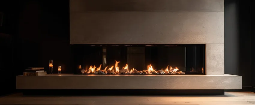 Gas Fireplace Ember Bed Design Services in North Tustin, California