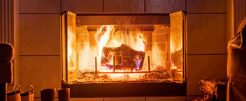 Mendota Hearth Landscape Fireplace Installation in North Tustin, California