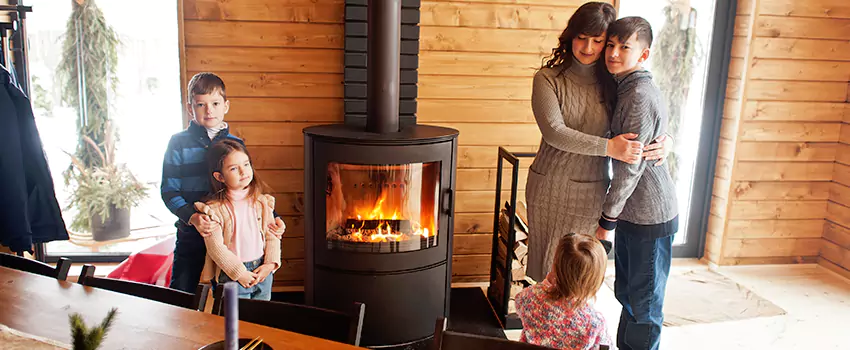Morso Cast Iron Fireplace Insert Installation in North Tustin, California