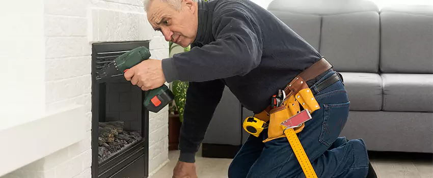 New Indoor Fireplace Installation in North Tustin, California