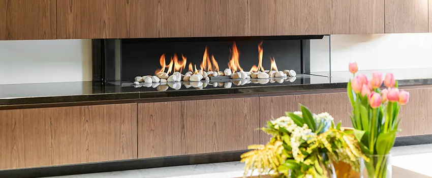 Double-height Fireplace Design Refurbishment in North Tustin, California